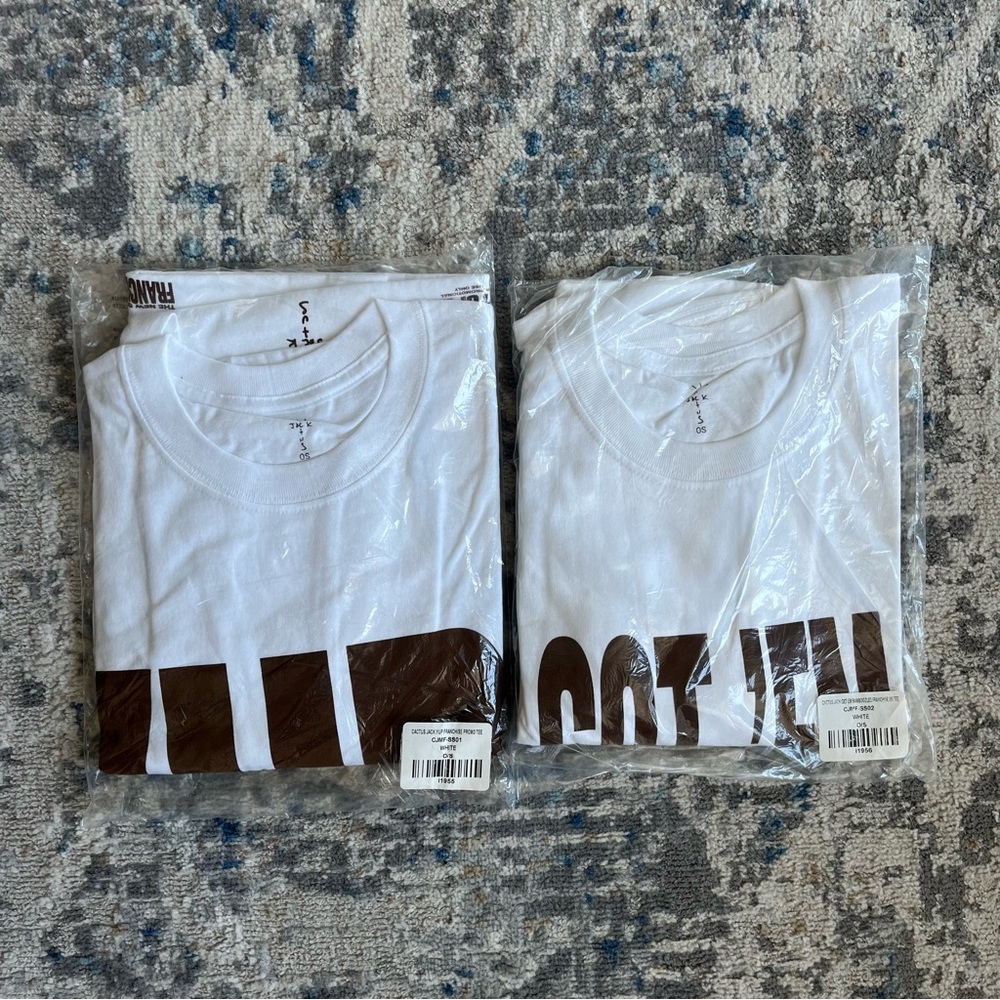 Travis Scott Franchise Promo LOT YUP! 2 T-Shirts Tee OS Fit